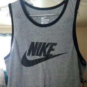 Men's The Nike Tee Athletic Cut Large Center Logo Tank Top swoosh graphic